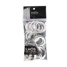 Kit de Ilhós para Cortina 28mm com 10 Peças Cromado Bella Arte