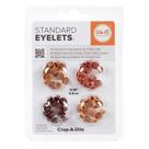 Kit de Ilhóses Padrão We R Memory Keepers Standard Eyelets Tons de Laranja