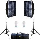 Kit de Iluminação contínua Greika AGATA II com grade e 2 lâmpadas (220V)