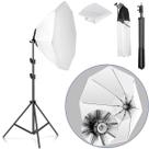 Kit De Iluminação Contínua Softbox Octagonal 70cm Com Soquete Simples + Tripé 2 Metros