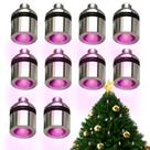 Kit de iluminação de casa de bonecas em miniatura, 10 unidades de luzes rosa elétricas Kit de iluminação de casa de bonecas em miniatura, 10 unidades de luzes rosa elétricas
