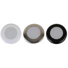 Kit de iluminação embutida Scandvik A3C Warm White com acabamento em SS, branco e preto Kit de iluminação embutida Scandvik A3C Warm White com acabamento em SS, branco e preto