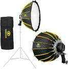 Kit de Iluminação Greika GKT600 Parabólico 52cm com Grid e Luz LED 60w Kit de Iluminação Greika GKT600 Parabólico 52cm com Grid e Luz LED 60w