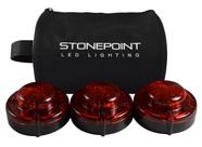 Kit de iluminação LED de emergência para estradas Conjunto de iluminação LED StonePoint/3 Kit de iluminação LED de emergência para estradas Conjunto de iluminação LED StonePoint/3