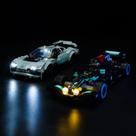 Kit de iluminação LED Kyglaring para Lego Mercedes-AMG F1 W12 E Performance e Mercedes-AMG Project One 76909