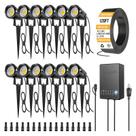 Kit de Iluminação Paisagística ZUCKEO 12x5W LED, fio de 36,5 m, 12-24 V