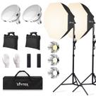 Kit de iluminação Skytex Octa Softbox 20x28in com lâmpada LED de 135 W
