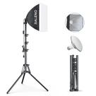 Kit de iluminação Softbox RaLeno PS075 com lâmpada LED 50W 5500K