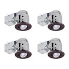 Kit de Iluminación Empotrada Globe Electric 90965 3 LED Paquete de 4