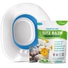 Kit de imersão de banho Sitz Fivona 2 em 1 sobre o assento do vaso sanitário