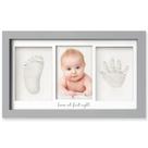 Kit de impressão de mãos e pés para bebês KeaBabies Clay Keepsake Frame