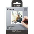 Kit de Impressão XS 20L para Impressora Canon Selphy Square QX10 QX20 Kit de Impressão XS 20L para Impressora Canon Selphy Square QX10 QX20