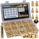 Kit de insertos roscados FFVRVSS em latão M2 a M6 com ferramenta de aquecimento