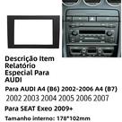 Kit De Instalação De Rádio Automotivo Double Din Para AUDI A4 B6 B7 SEAT Exeo 2002-2007 2009+ Painel