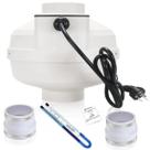 Kit de instalação de ventilador de radônio MIDCVFRUN com ventilador de 4 polegadas Kit de instalação de ventilador de radônio MIDCVFRUN com ventilador de 4 polegadas