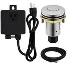 Kit de interruptor de ar SinkTop para eliminação de lixo SINKINGDOM em níquel escovado