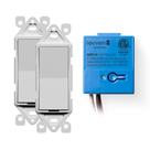 Kit de interruptor sem fio Leven, botão azul de ligar/desligar de 3 vias