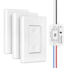 Kit de interruptores de parede sem fio DEWENWILS 10A/1200W, pacote com 3