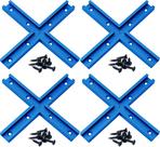 Kit de interseção T-Track HOTTARGET em alumínio com parafusos de madeira