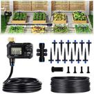Kit de Irrigação por Gotejamento HIRALIY 15 m Tubulação com Timer e 12 Gotejadores