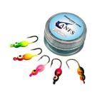 Kit De Iscas Para Pesca No Gelo 5pcs/40pcs ANFS Para Crappie, Bass E Walleye Kit De Iscas Para Pesca No Gelo 5pcs/40pcs ANFS Para Crappie, Bass E Walleye