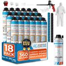Kit de isolamento de espuma em spray Adhesive Guru 930g - 360ft²