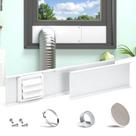 Kit de janela de ventilação para secador Daisypower ajustável com tampa de 4 polegadas