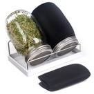 Kit de jarras germinativas HASWE 2 potes de vidro grandes de boca larga com tampas