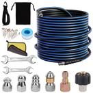 Kit de jato de esgoto AMOPRO 100FT 5800PSI 1/4" Mangueira NPT Kit de jato de esgoto AMOPRO 100FT 5800PSI 1/4" Mangueira NPT