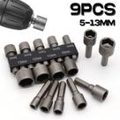 Kit de Jogo de Bits Soquete Canhão para Parafusadeira 5 A 13mm