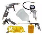 Kit de Jogo Pneumático para Pintura com 5 Peças para Compressor de Ar TEKNA Kit de Jogo Pneumático para Pintura com 5 Peças para Compressor de Ar TEKNA