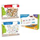 Kit de Jogos Alfabetização Forma Palavras + Ache e Encaixe + Jogo 2 em 1 Dominó + Jogo da Memória Kit de Jogos Alfabetização Forma Palavras + Ache e Encaixe + Jogo 2 em 1 Dominó + Jogo da Memória