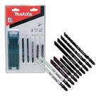 Kit De Lâminas De Serra Tico Tico Com Estojo 10 Peças Makita Kit De Lâminas De Serra Tico Tico Com Estojo 10 Peças Makita