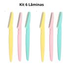 Kit de Laminas para Aparar Sombrancelhas e Rosto