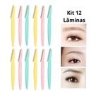 Kit de Laminas para Aparar Sombrancelhas e Rosto