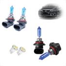 Kit de Lâmpadas Halógena Super Branca Farol Baixo H11 e Alto HB3 para Honda Civic 2012 até 2020