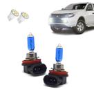 Kit de Lâmpadas Halógena Super Brancas Farol de Milha H11 para L200 TRITON Foco Simples 2008 até 2016