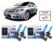 Kit de Lampadas Halogenas Modelo Super Branca Farol Alto/Baixo Honda Civic ano 2007 a 2011 Kit de Lampadas Halogenas Modelo Super Branca Farol Alto/Baixo Honda Civic ano 2007 a 2011