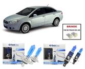 Kit de Lampadas Halogenas Modelo Super Branca para Farol Alto e Baixo para Fiat Linea Kit de Lampadas Halogenas Modelo Super Branca para Farol Alto e Baixo para Fiat Linea