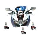 Kit De Lâmpadas LED Brancas 9600LM Para Farol De Moto, Luzes De Posição De Alta E Baixa Intensidade Kit De Lâmpadas LED Brancas 9600LM Para Farol De Moto, Luzes De Posição De Alta E Baixa Intensidade