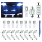 Kit de lâmpadas LED para interior de carro iFunyLED 24 unidades 194 T10 DE3175 578