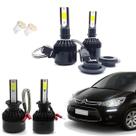 Kit de Lâmpadas Led Tech One 8000k Azulado Farol Alto e Baixo Citroen C3 2003 2004 2005 2006 2007 2008 Kit de Lâmpadas Led Tech One 8000k Azulado Farol Alto e Baixo Citroen C3 2003 2004 2005 2006 2007 2008
