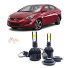 Kit de Lampadas Led Tech One 8000k Azulado Farol Alto Elantra 2011 2012 2013 2014