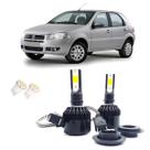 Kit de Lâmpadas Led Tech One 8000k Azulado Farol Baixo Palio 2012 2013 2014