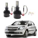 Kit de Lâmpadas Led Tech One 8000k Azulado Farol de Milha Agile 2010 2011