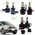 Kit de Lâmpadas Led Tech One 8000k Azulado Farol Duplo Alto Baixo e Milha Gol G3 2000 2001 2002 2003 2004 2005
