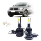 Kit de Lâmpadas Led Tech One 8000k Azulado Farol Duplo Baixo Gol G3 2000 2001 2002 2003 2004 2005
