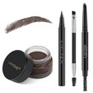 Kit de lápis de maquiagem para selo de sobrancelha LAVONE Dark Coffee Pomade