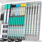 Kit de Lápis Mecânico Nicpro Blocky Gear 36 Peças para Desenho Kit de Lápis Mecânico Nicpro Blocky Gear 36 Peças para Desenho