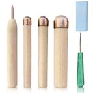 Kit de lascado de sílex Lowhigh com ferramentas de cobre para pontas de flecha